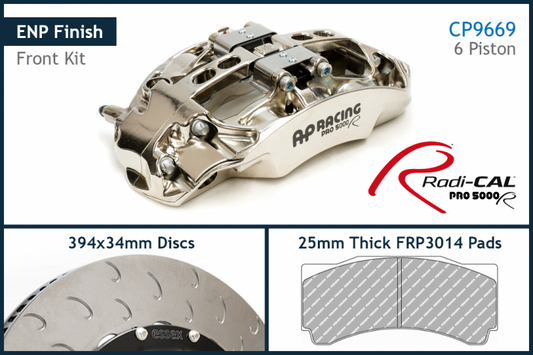 AP Racing by Essex Radi-CAL ENP Competition Brake Kit (Front CP9669/394mm)- Porsche 991 GT3/3RS/2RS, Cayman 718 GT4 RS