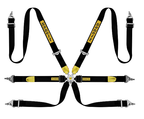 SABELT ENDURO HARNESS SILVER - FULL 2"