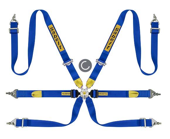 SABELT ENDURO HARNESS SILVER - FULL 2"