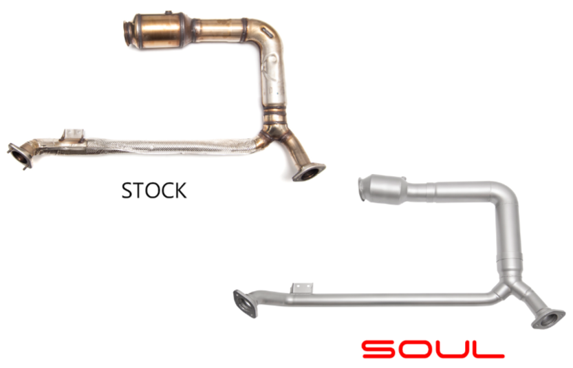 SOUL Porsche 718 Boxster / Cayman Sport Catalytic Converter Downpipe